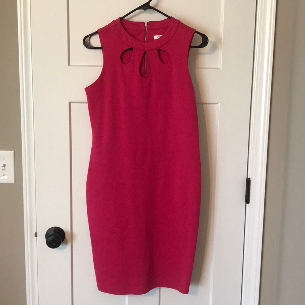 Hot pink dress